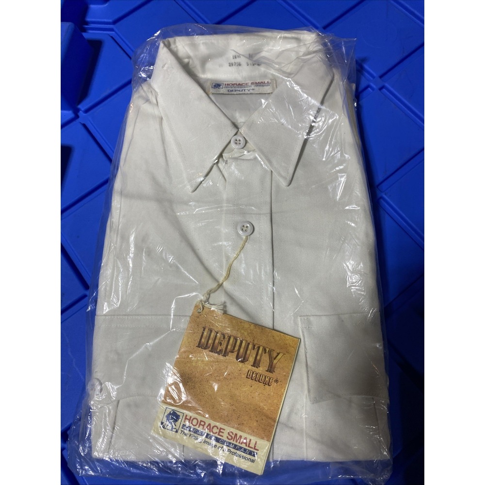 NEW Horace Small Shirt Mens 16.5‎ White Uniform Deputy Deluxe Police